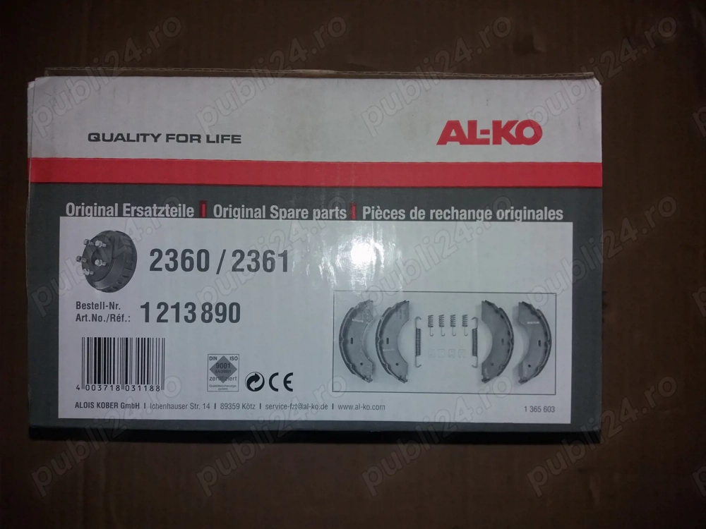 Saboti ALKO 2360/ 2361 punte 1800 kg, ORIGINALI, nu aftermaket !!!