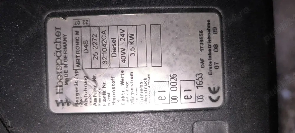 sirocou eberspacher d4s daf euro 5