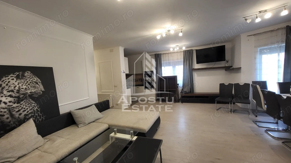 Duplex 5 camere, 3 bai, mobilat si utilat,Dumbravita