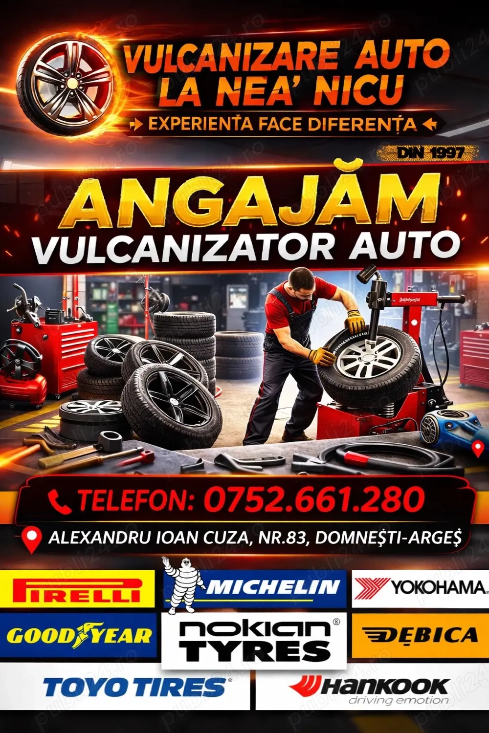 Angajam Vulcanizator Auto 