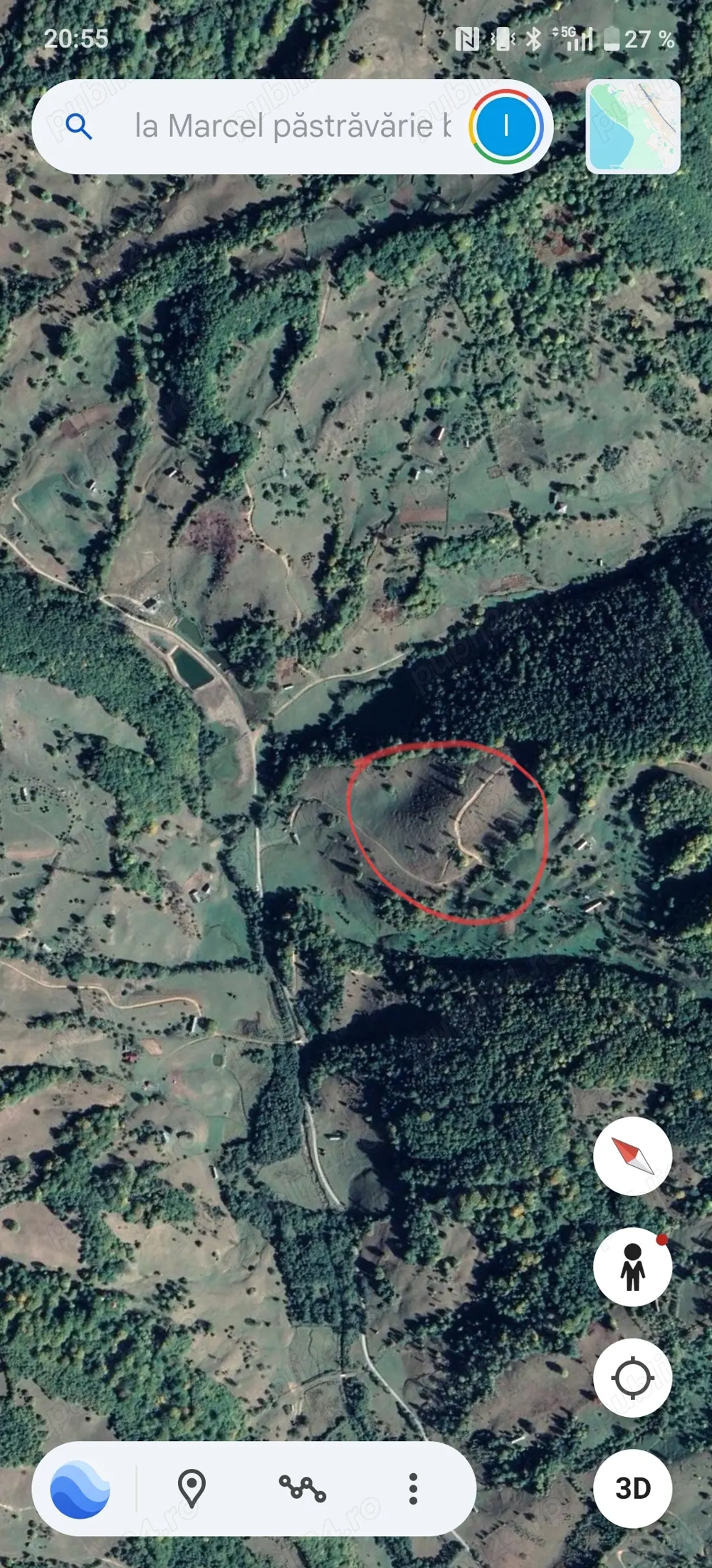 Teren de vânzare  Rebrișoara, sat Gersa 1,62 ha în apropierea peșterii Tausoarelor