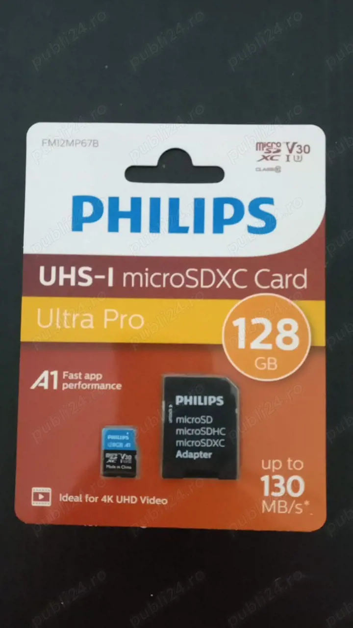 Carduri memorie Philips 128 GB micro SD noi sigilate