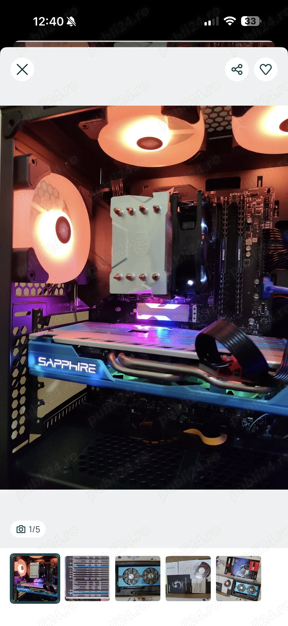 Vand placa video Sapphire Radeon  NITRO+ RX 590 Special Edition, 8GB G