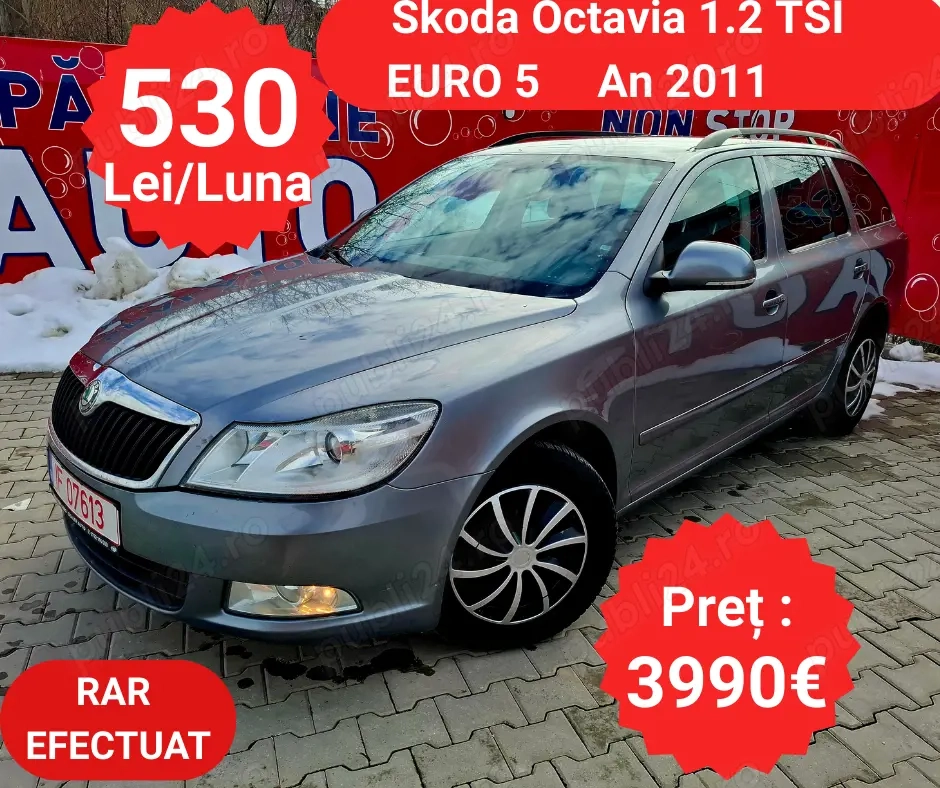Skoda Octavia 1.2 TSI - RATE de la 530 Lei pe Luna