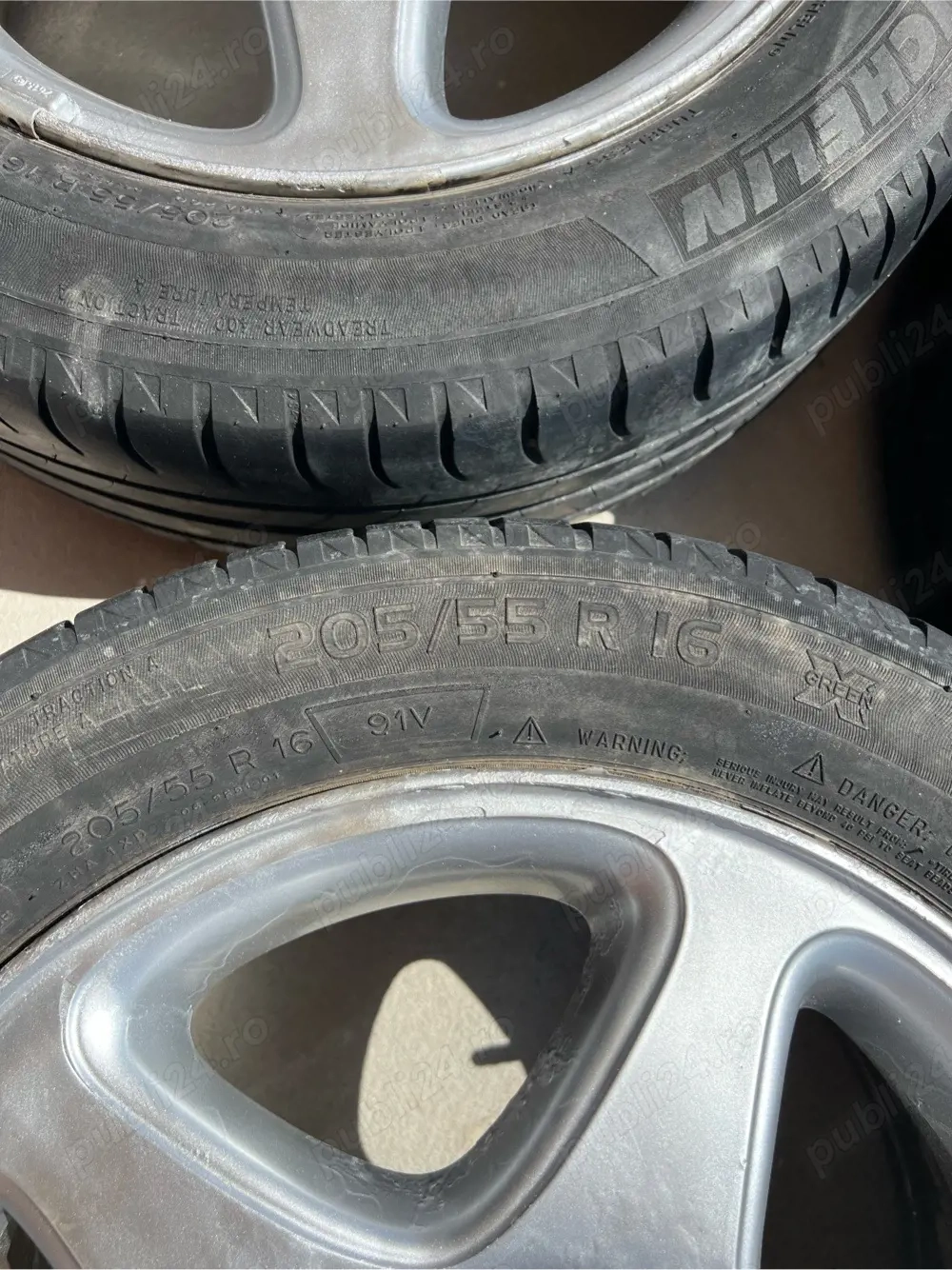 Set 4 roți originale, R16 ch anvelope MICHELIN 205/55.