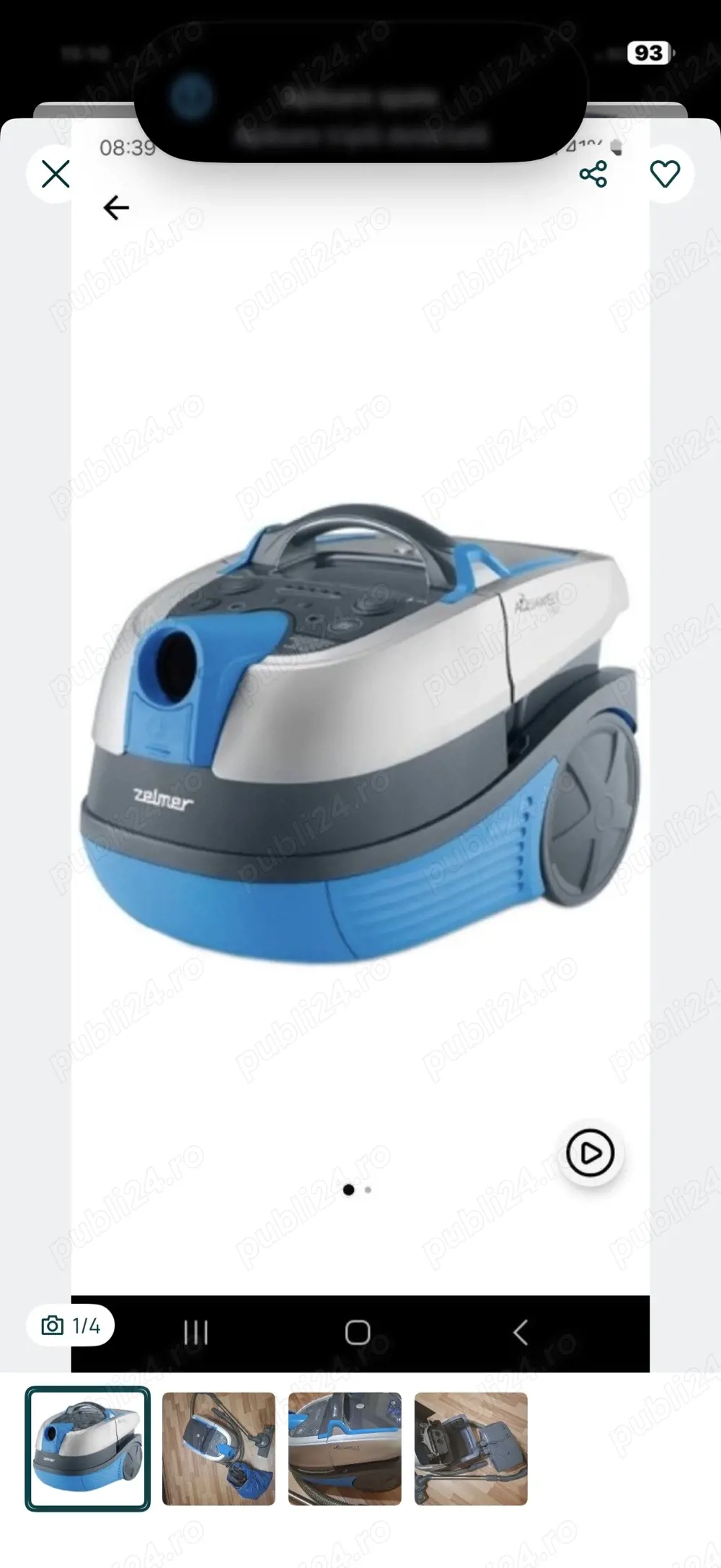 Vand aspirator cu spalare Zelmer Plus 1700W