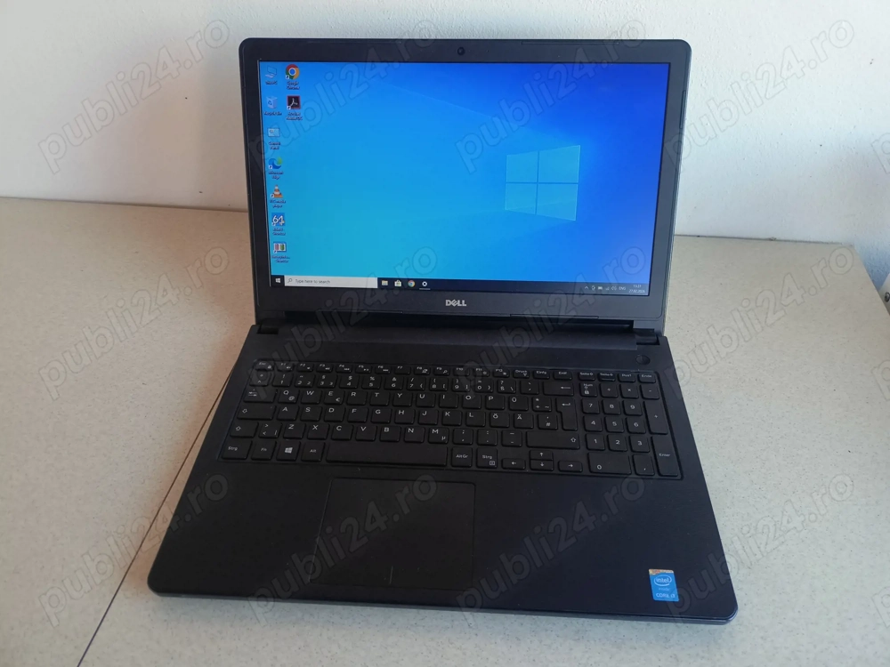 Laptop Dell 3558 display 15,6 procesor I3-5005u ram 8gb SSD baterie 2ore