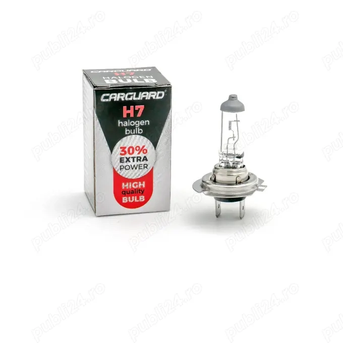 Bec halogen H7 55W, +30% intensitate - CARGUARD