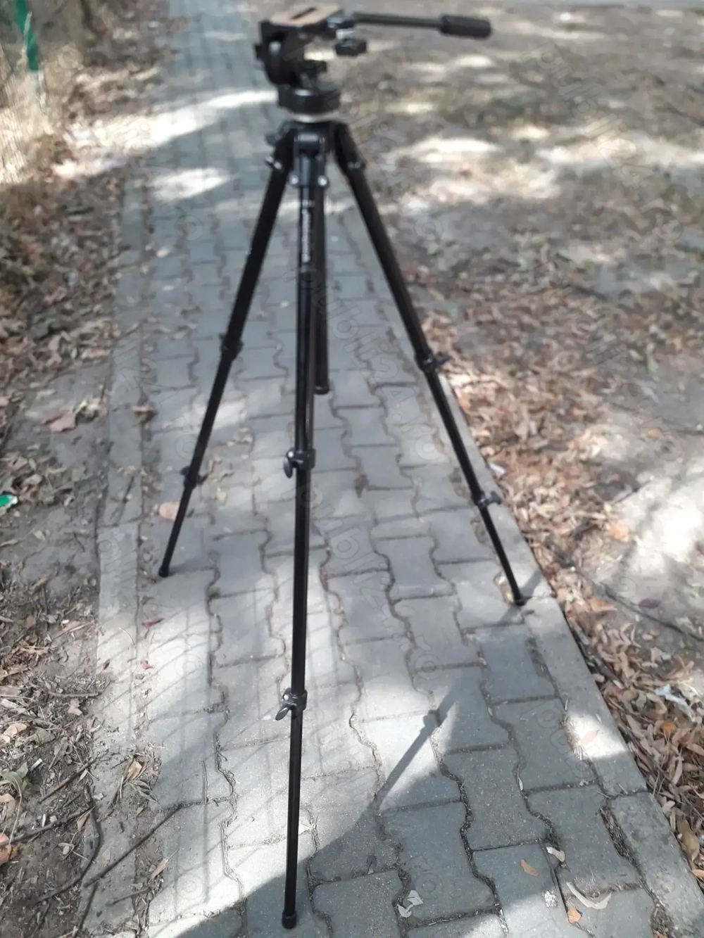 Trepied tripod foto Manfrotto 290B  + fluid head 128LP