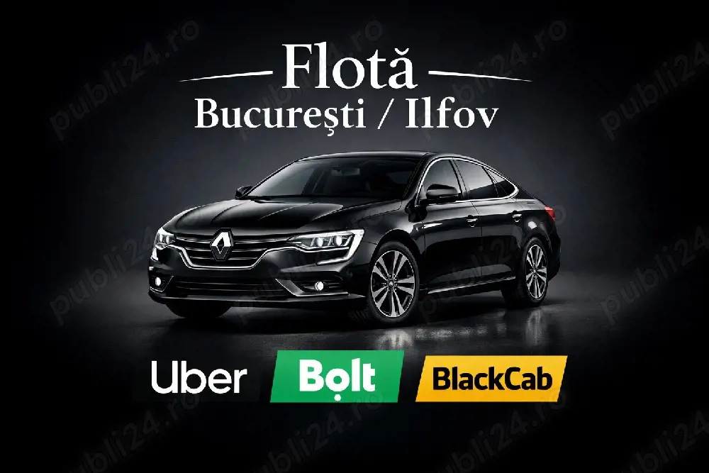 Angajam Colaboram soferi UBER BOLT BLACK CAB (Cu masina personala Cu masina in chirie)