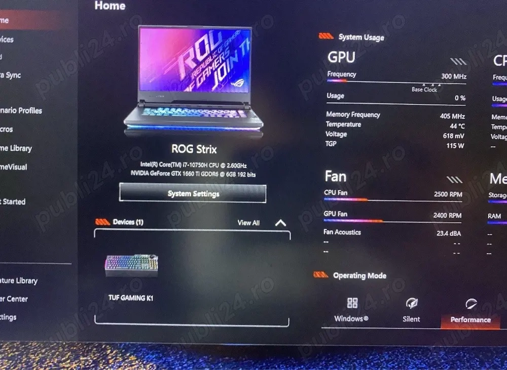 Laptop gaming Asus RogStrix G15