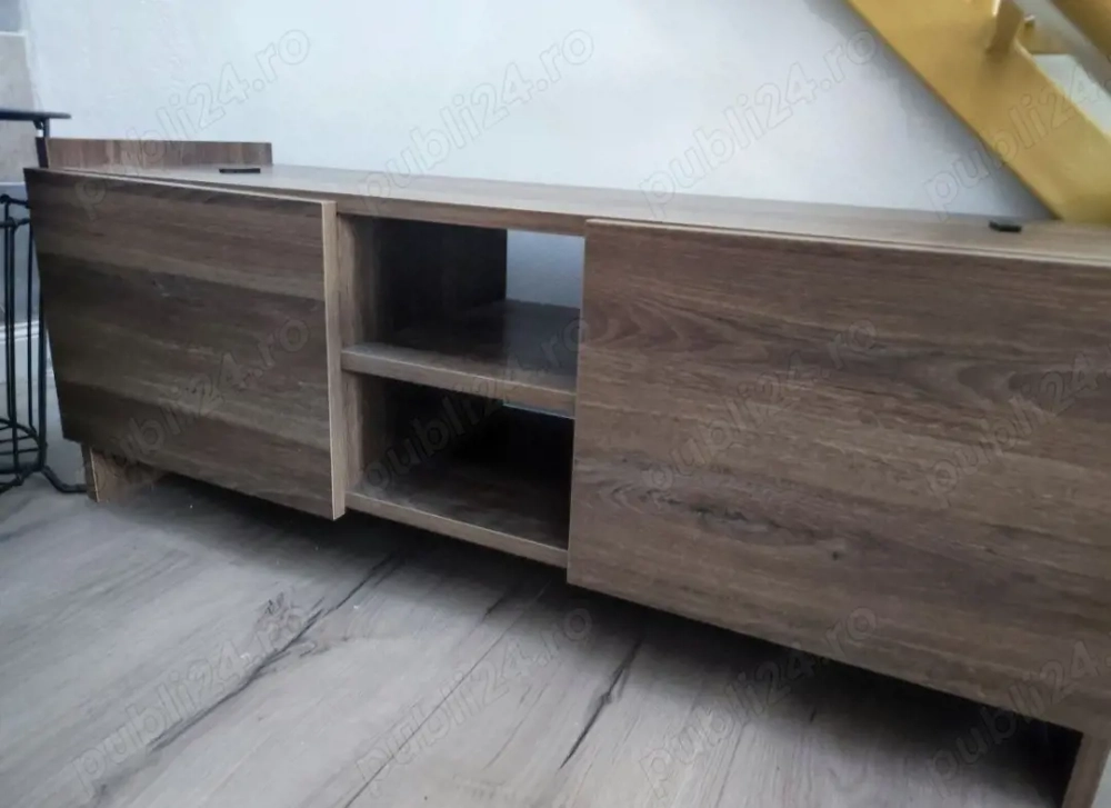 Mobexpert Banchetă Pantofar Dulap cu depozitare şi pernă pentru sezut 2 rafturi