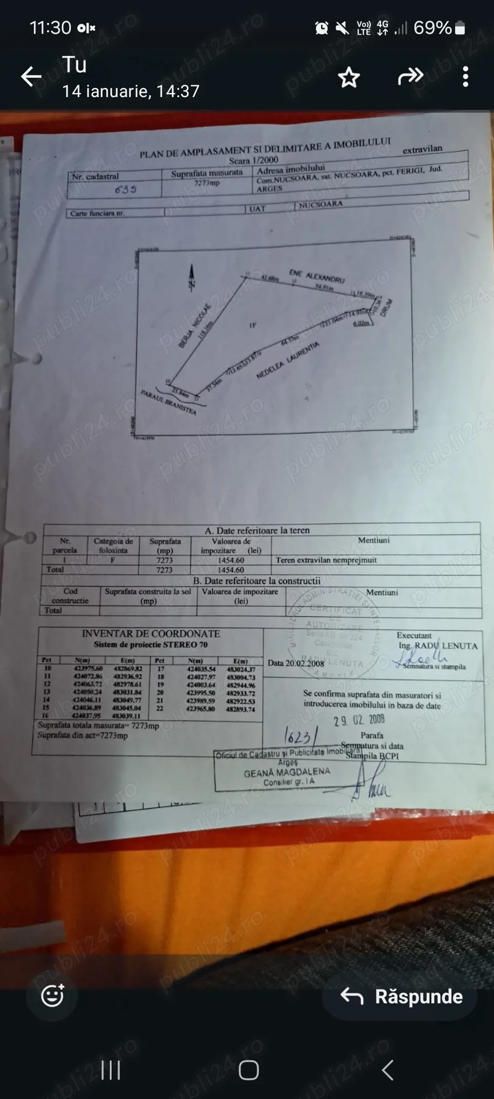 Vand sau schimb cu casa teren extravilan Nucșoara 