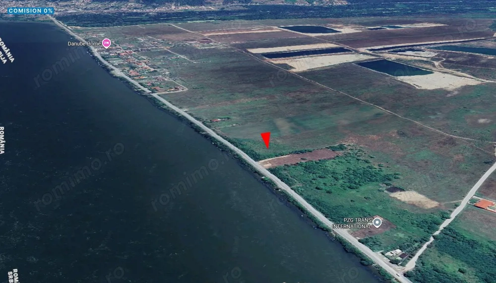 Teren 3000 mp dublu acces – vedere la Dunăre