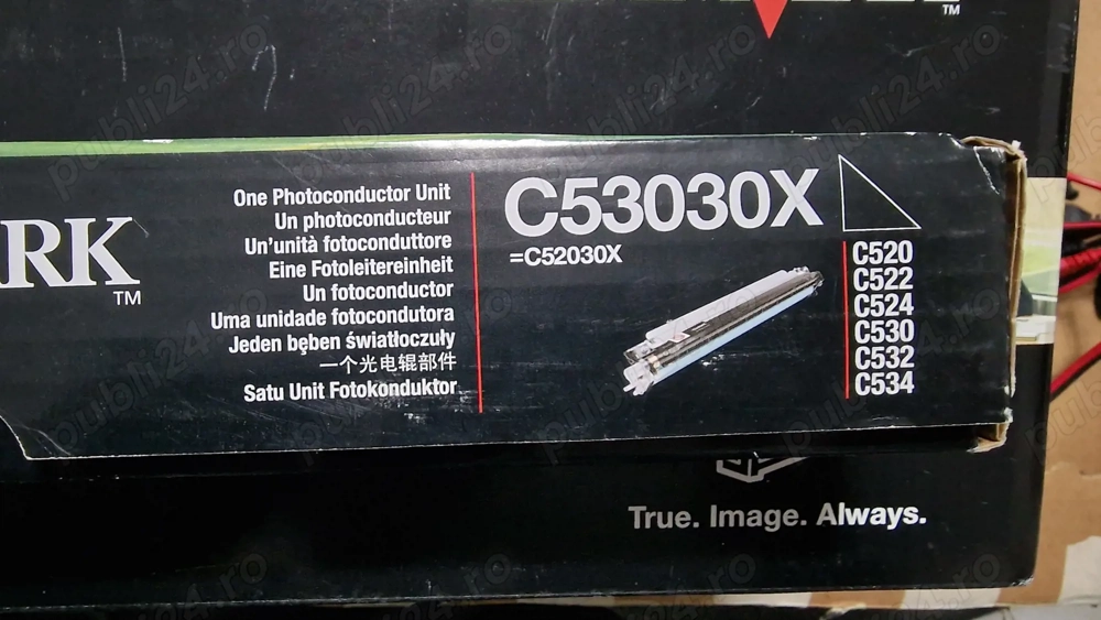 Cartuse si tonereUnitate Cilindru C53030X 20K Original Lexmark C530DnUnitate Cilindru C53030X 20K Or