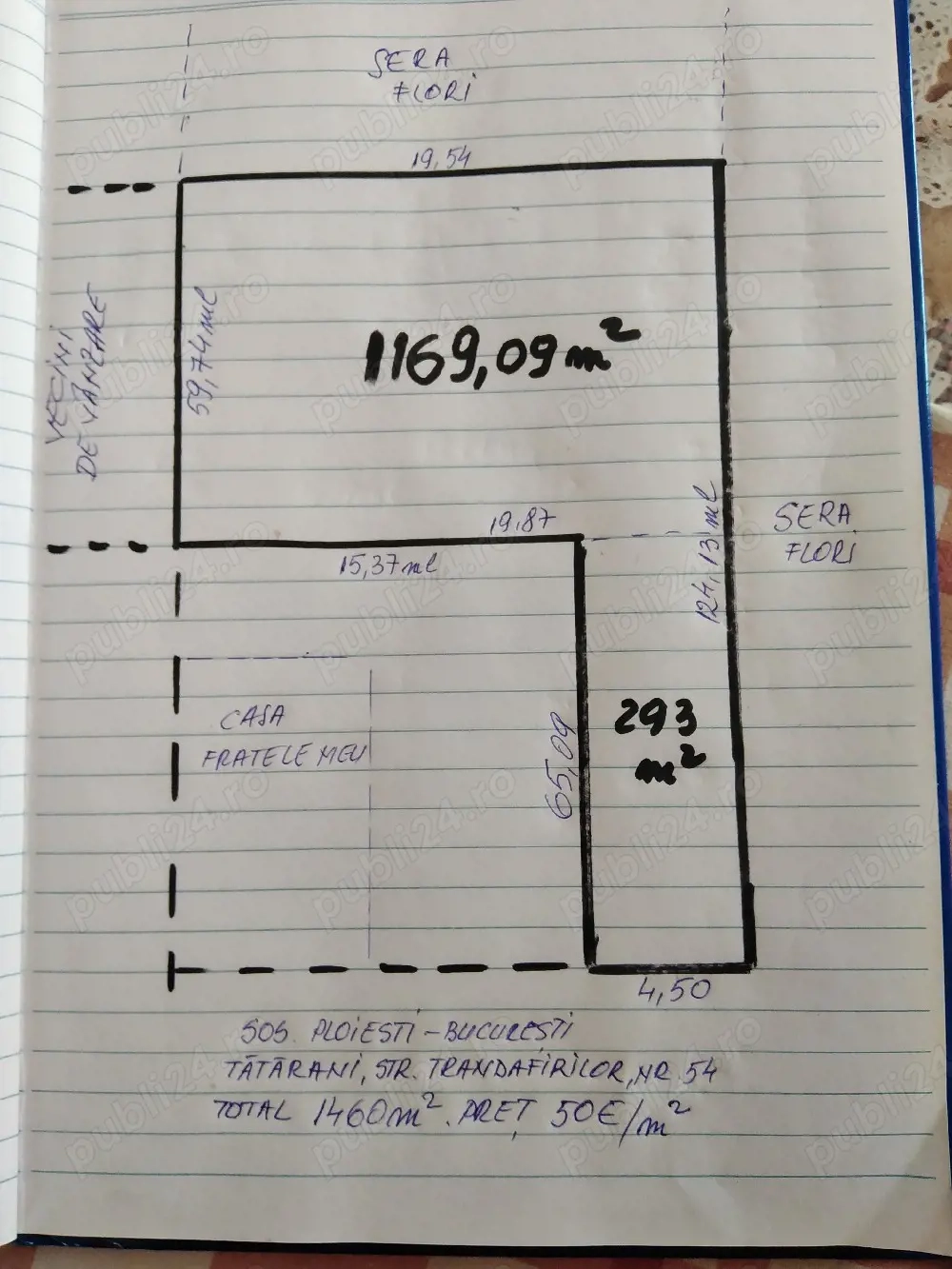 Teren intravilan în Tătărani, Prahova 