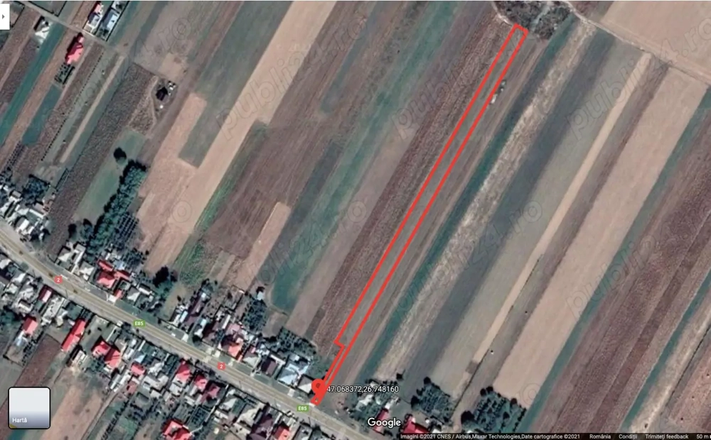 Teren intravilan + extravilan (6.376mp), E85, utilități, proprietar, Nisiporesti (Neamt)