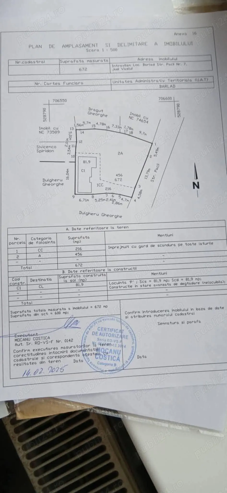 Vânzare teren intravilan 