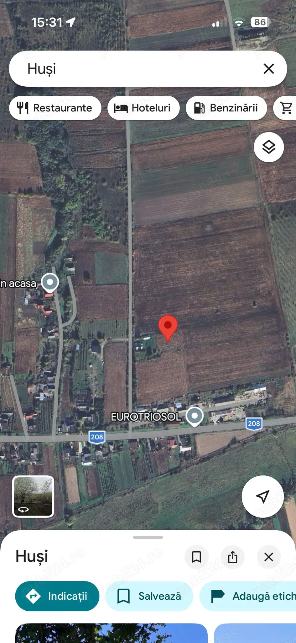 Vând teren intravilan cu suprafața de 2000 m 