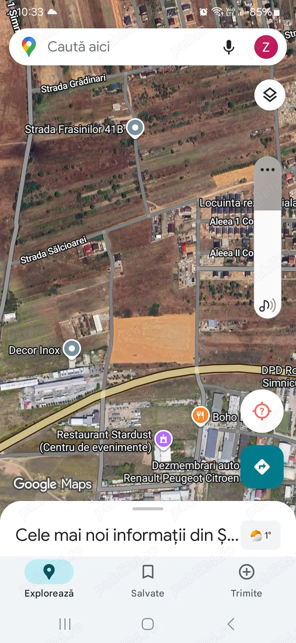 Vând teren simnicul de jos