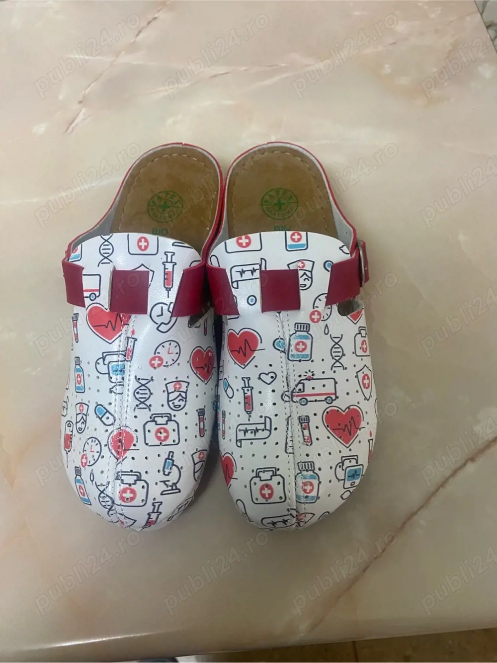 Papuci Fatex din piele ecologica