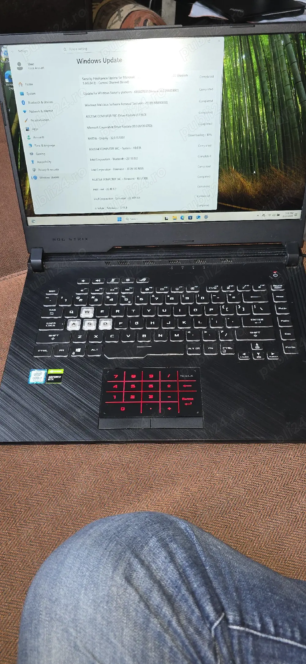 Asus Rog Strix 32Gb ram i7 1.5TB SSD