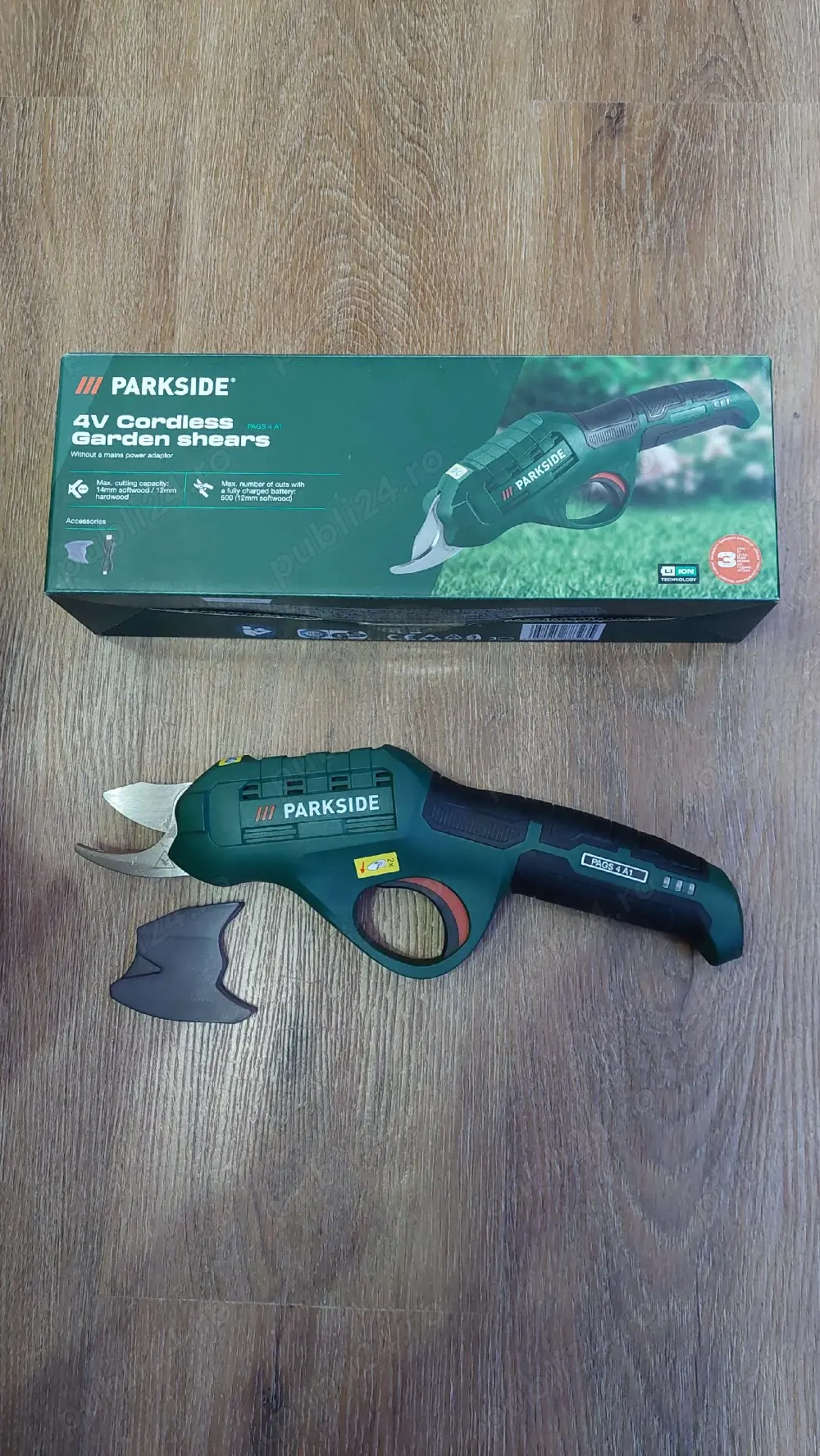 Foarfecă de grădină pentru vie,etc cu acumulator PAGS 4 A1,Nou!