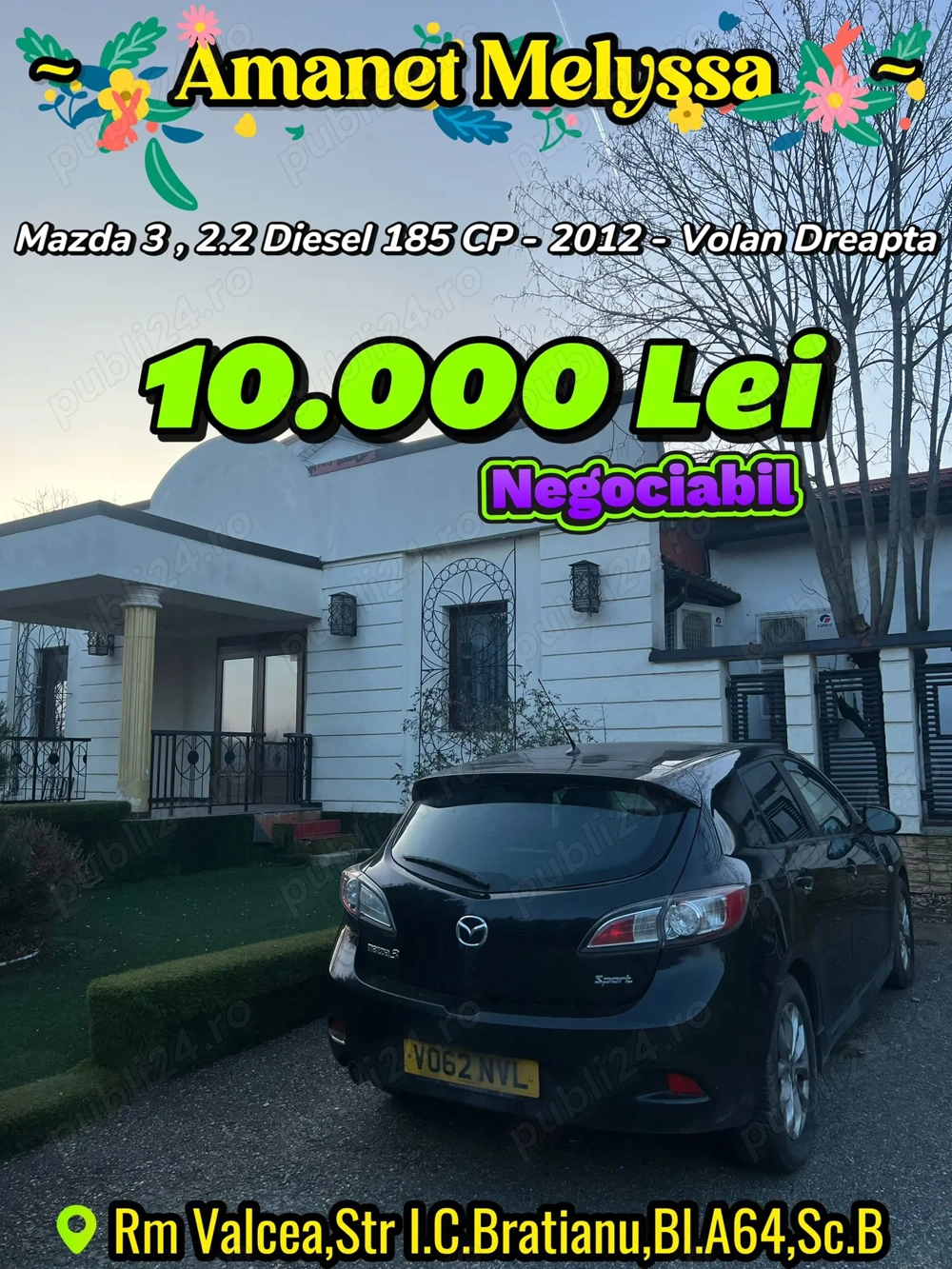 Mazda 3 , 2.2 Diesel 185 CP - 2012 - Volan Dreapta