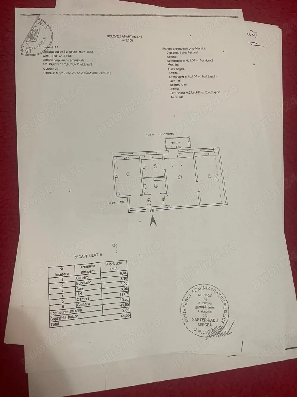 Pers fizica vând apartament 3 camere zona tătarasi 