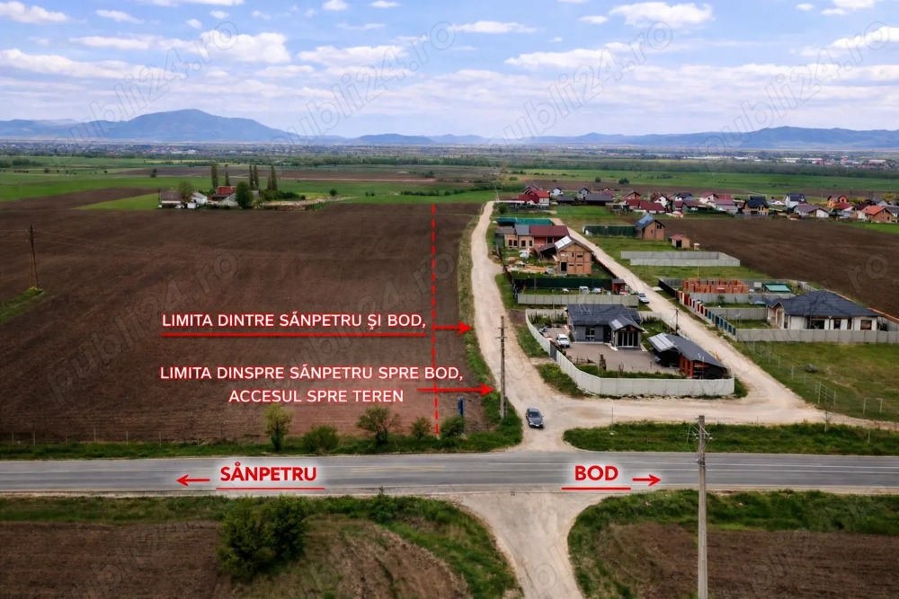 Oportunitate Teren 7.000 mp Bod, PUZ în curs 80% finalizat