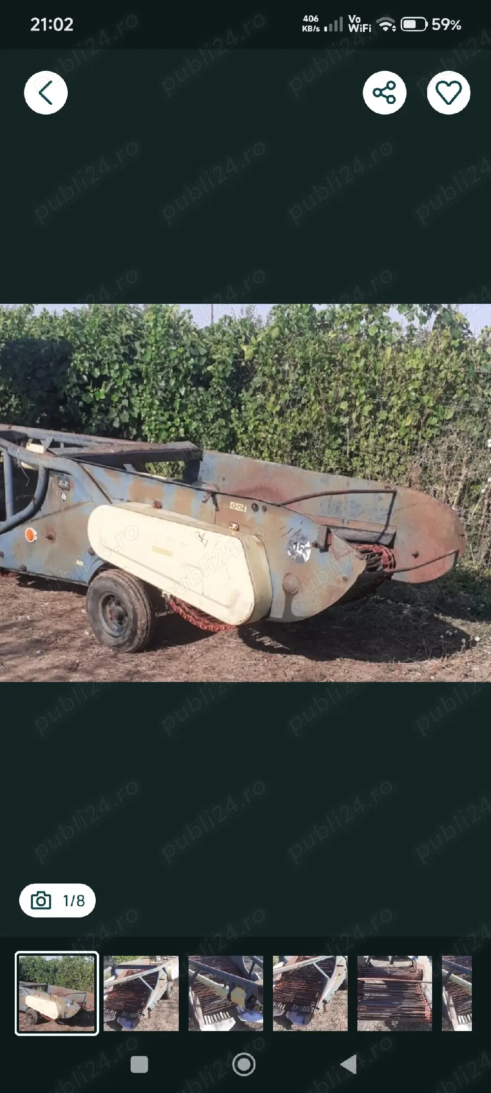 Masina de recoltat scos cartofi si ceapa 