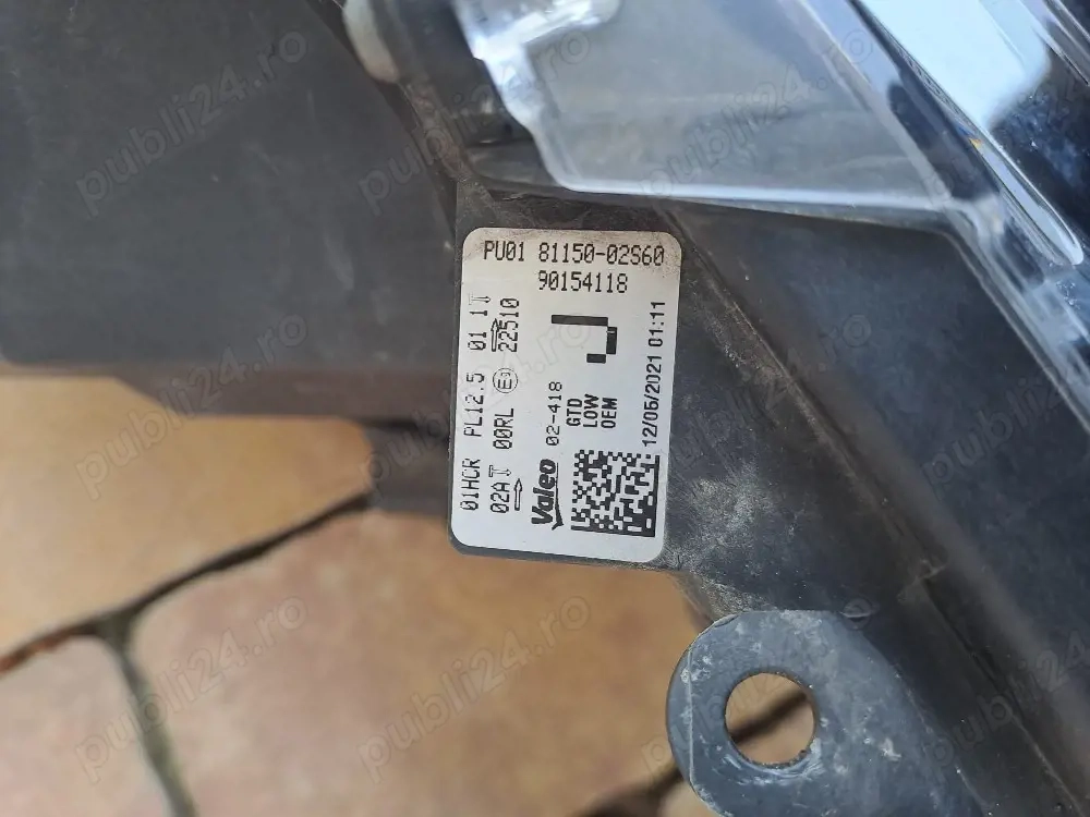 Far stânga Toyota Corolla 2019-2022