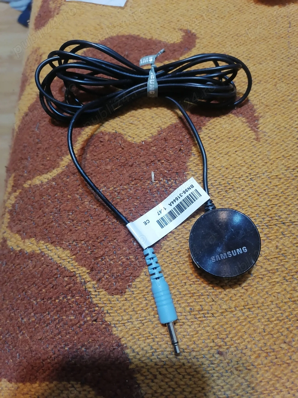 Cablu LED TV prelungitor infrarosu SAMSUNG, 2 metri, conexiune 3.5mm IR, BN96-31644A Samsung 