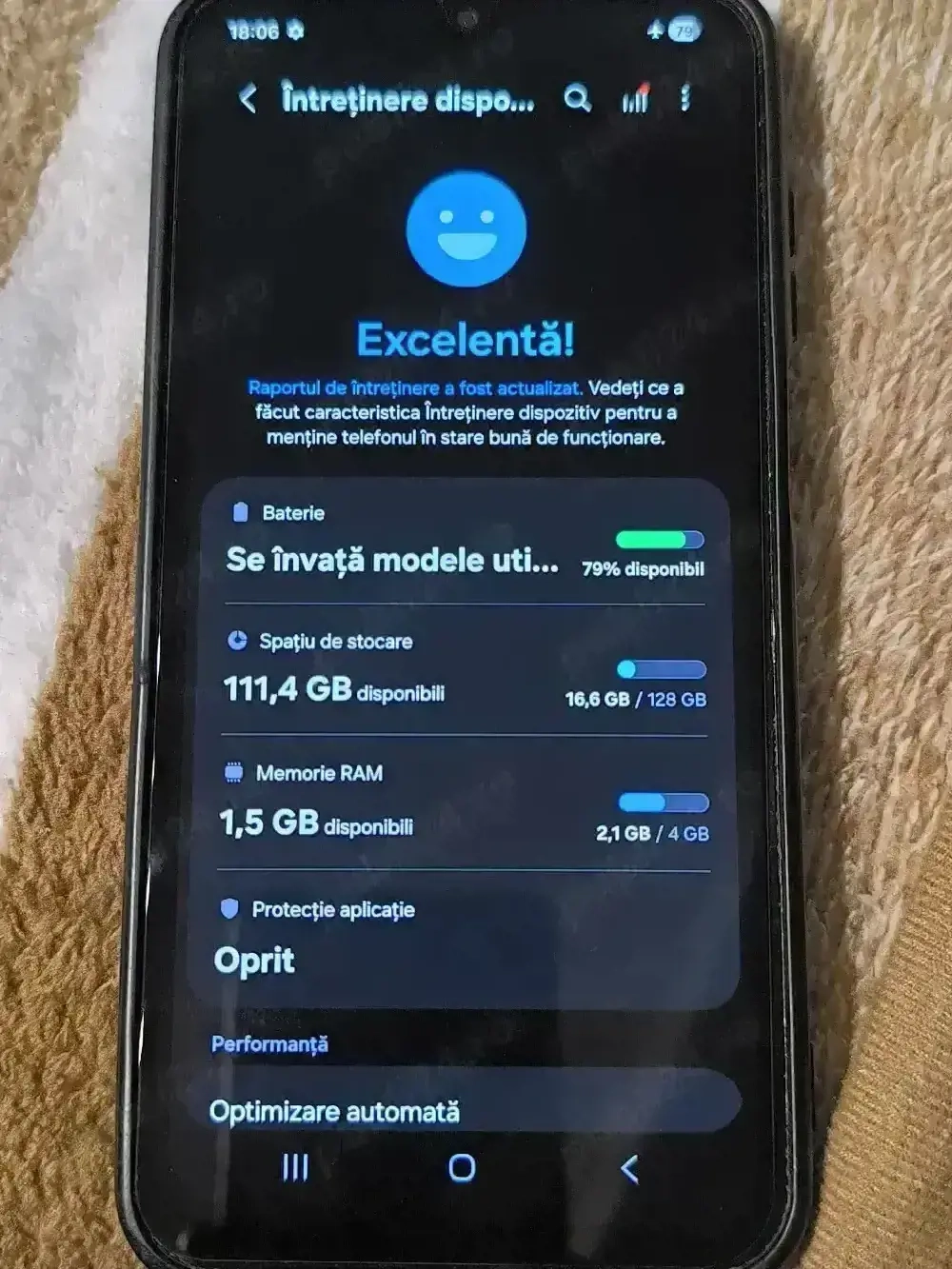 Telefon Samsung A15 - 128GB 4+4RAM liber de rețea
