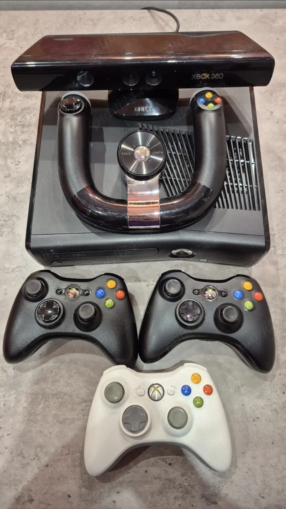 Consola Xbox 360+jocuri+accesorii