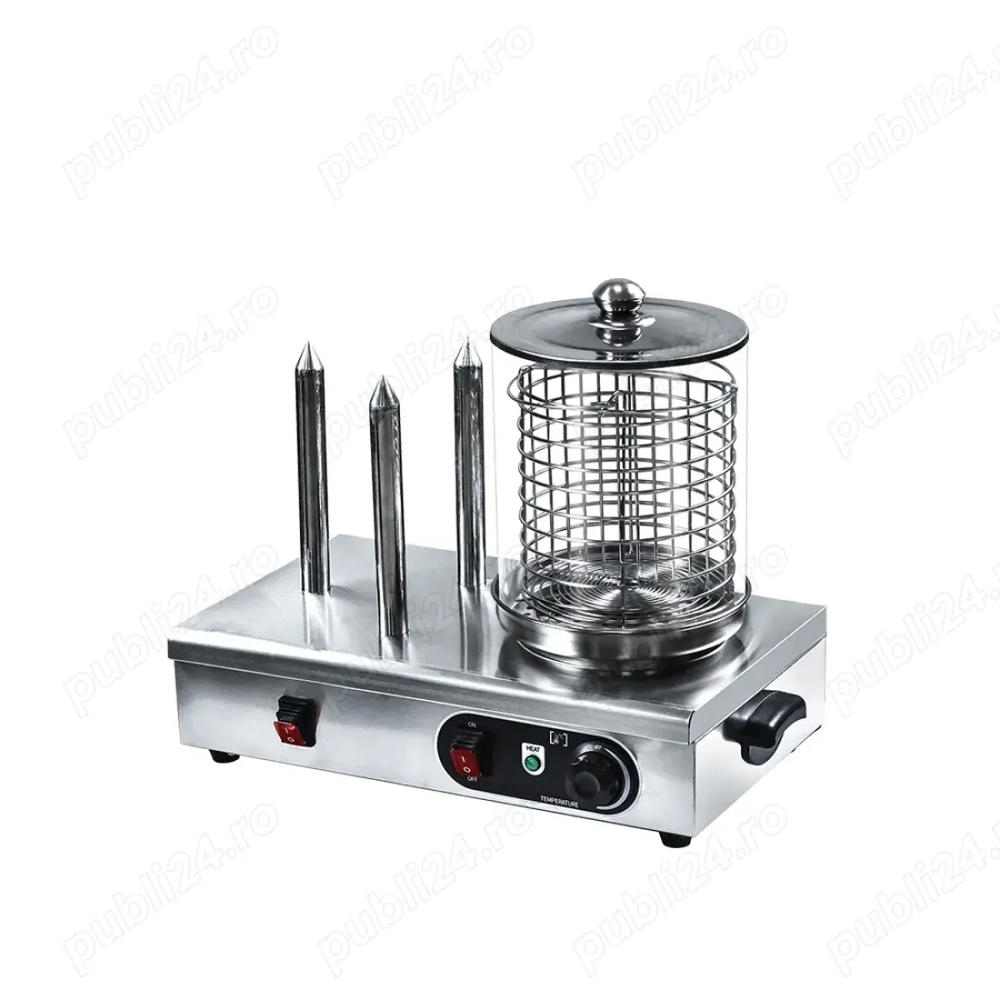 Aparat hot dog cu trei tije