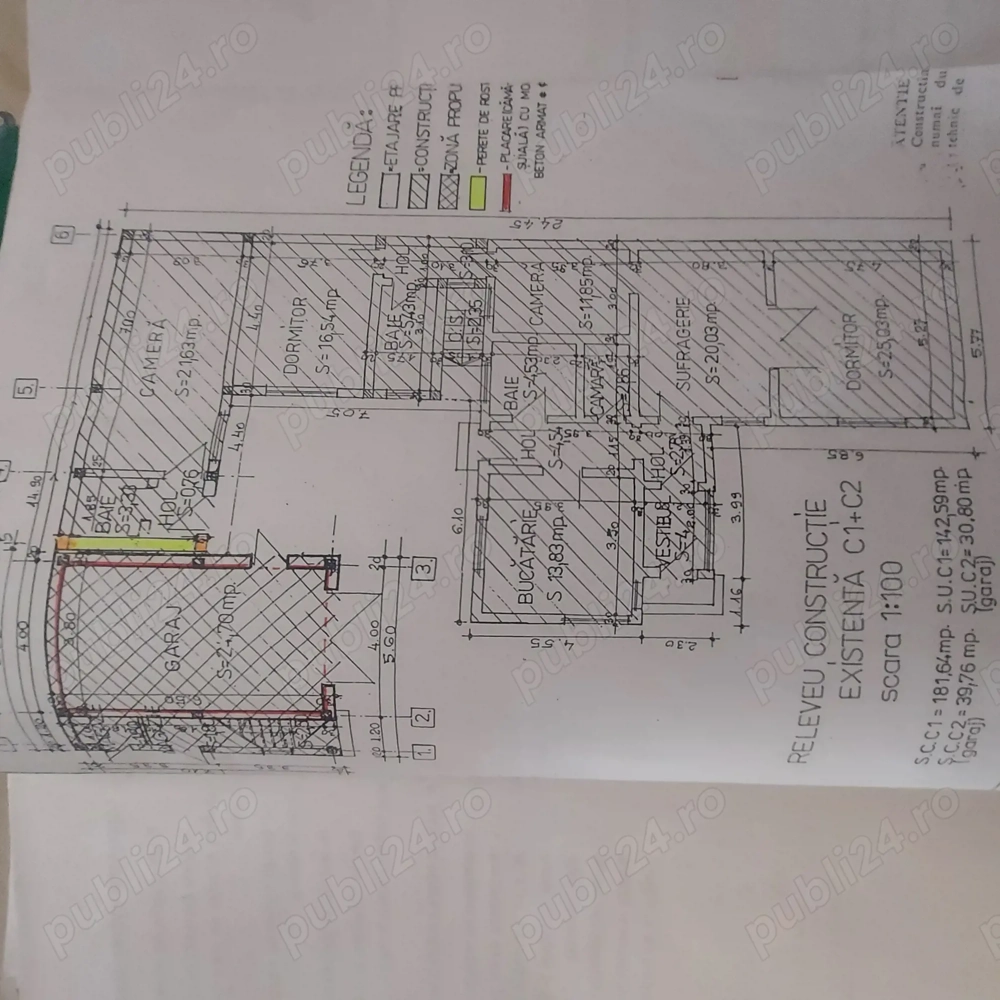 Ploiesti. zona ultracentrala Hotel Prahova,  direct proprietar 265 mp utili, 613 mp teren
