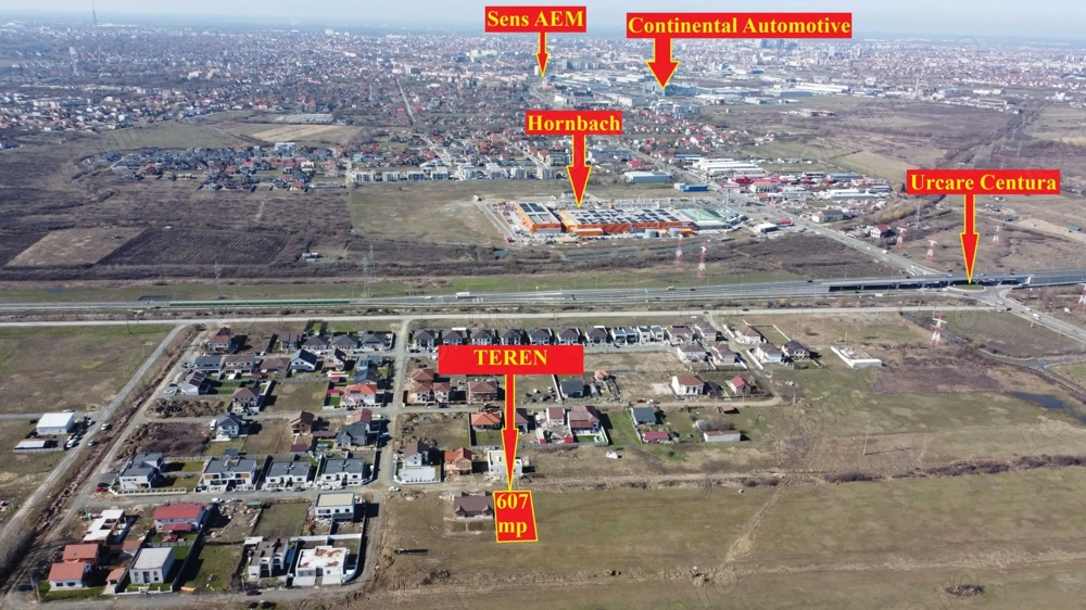 607mp | Teren Mosnita, spate Kaufland | Toate utilitatile