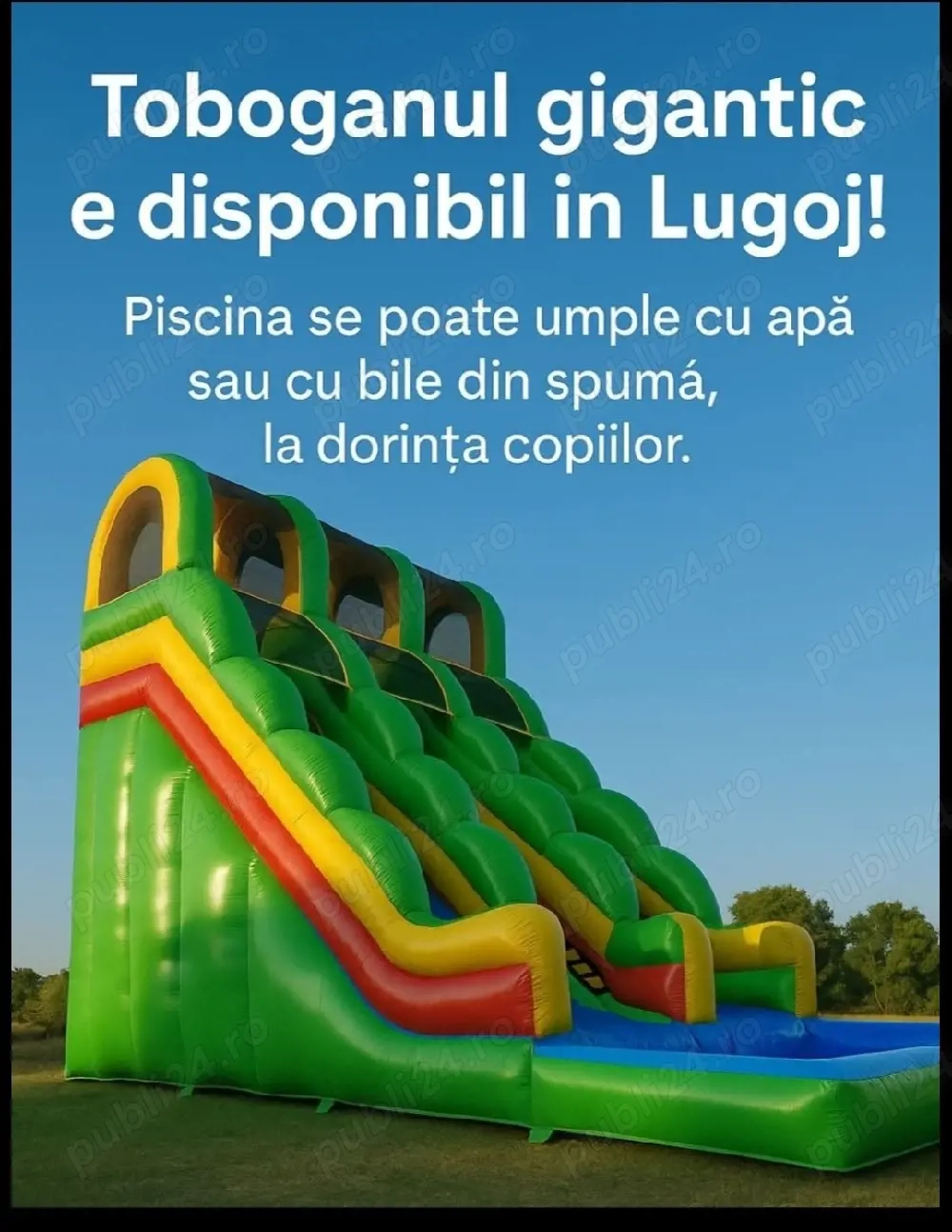 Tobogan gonflabil de inchiriat 