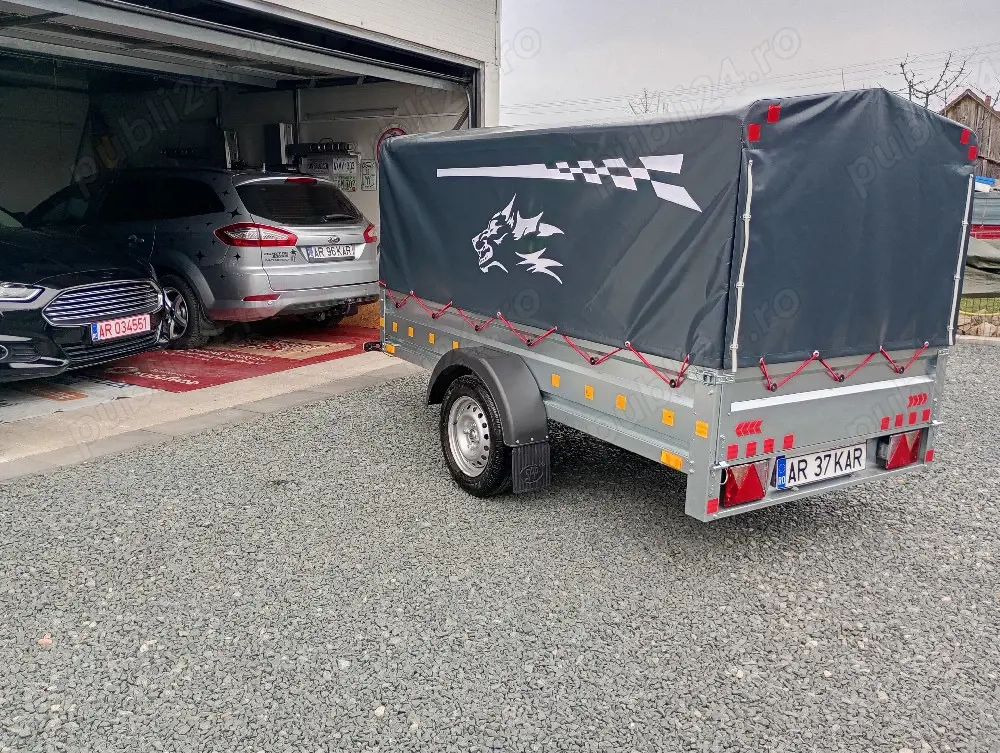 Remorca de 750 kg,de 250/125 cm,NOUĂ !