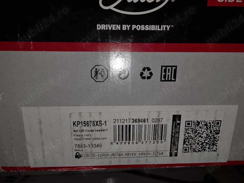 Distributie GATES PowerGrip KP15678XS-1 Set Curea  cu pompa apa cu conatact De intrerupere integra