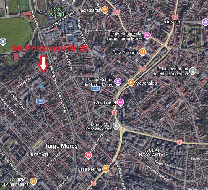 De vanzare teren de 402mp - in inima orasului, Str.Primaverii - Tg.Mures