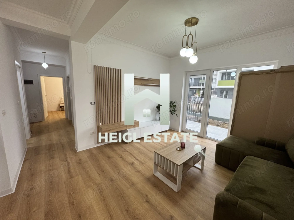 Apartament NOU cu 3 camere si curte 60 m +loc de parcare acoperit
