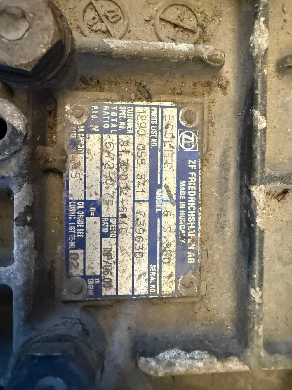 Vand cutie de viteze zf manuala