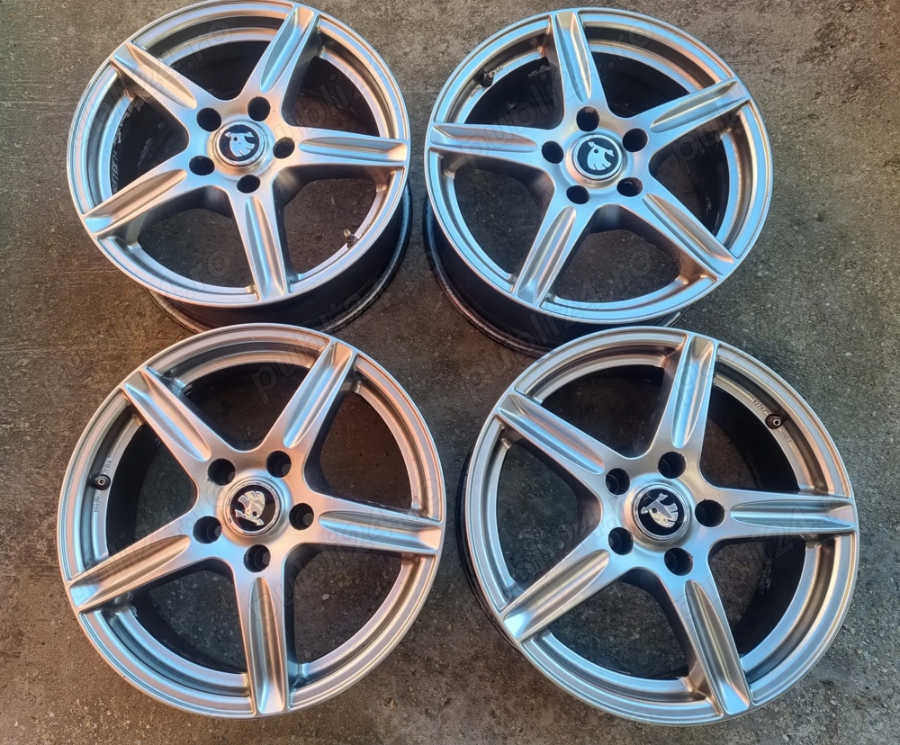 Jante skoda audi,vw,seat, 5x112 pe 16 originale 