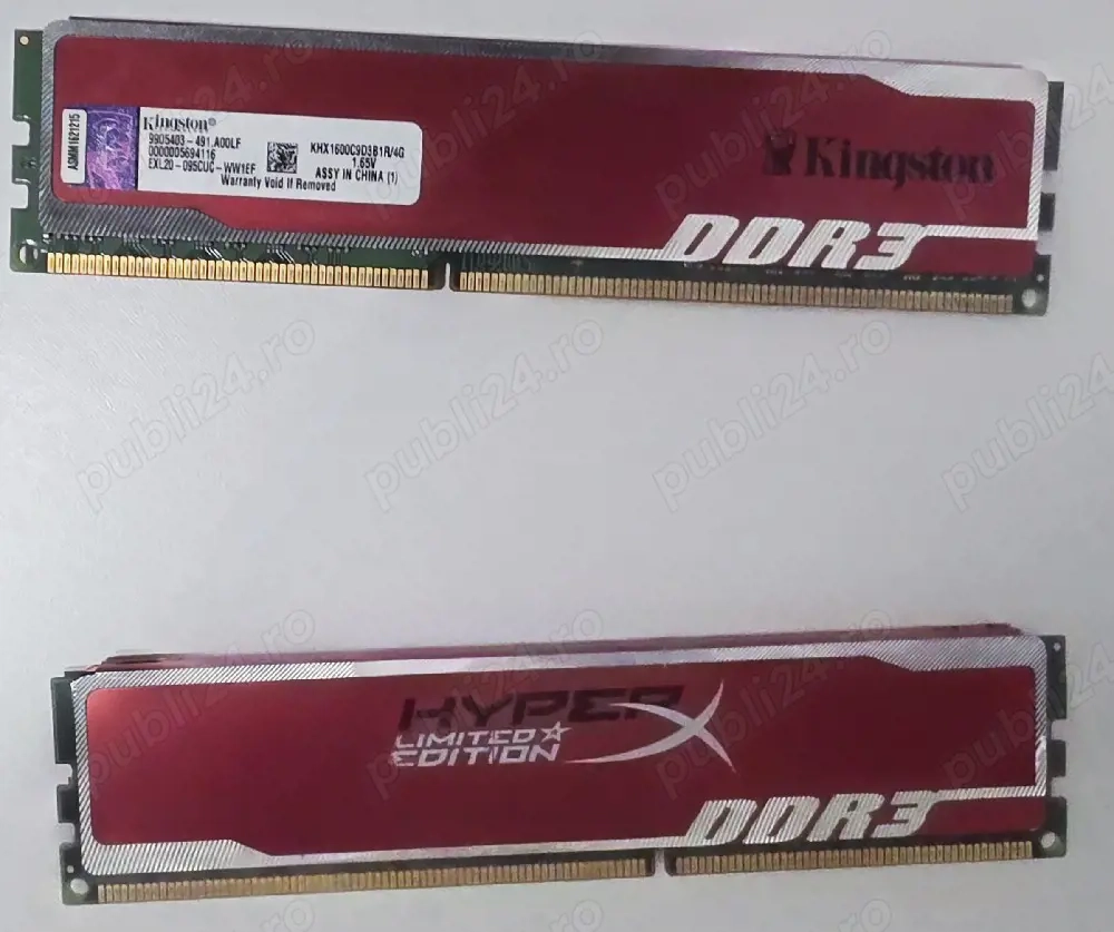 Memorie ram Kingston HyperX ddr3 4+4
