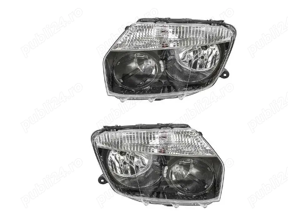 Far Faruri Dacia Duster / 2010-2013 / negru stanga - dreapta