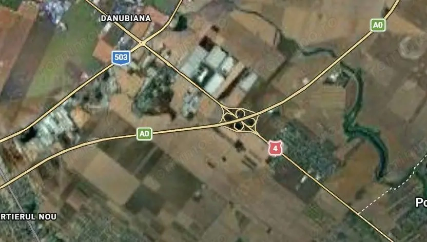 Teren intravilan 6ha cu deschidere 82ml la DN4, apropiere A0