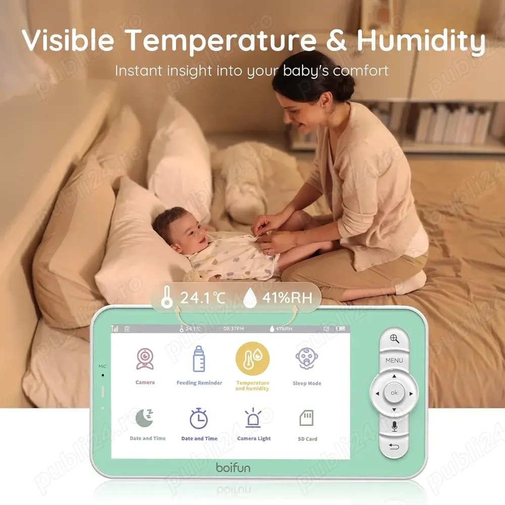 Camera de supraveghere BOIFUN Smart Baby Monitor 6T