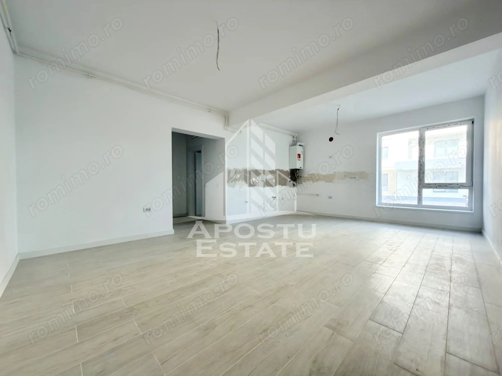 Apartament cu 2 camere 54 mp utili la parter finalizat la asfalt Giroc